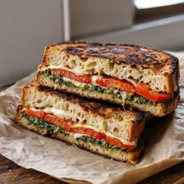 Caprese toasted sourdough